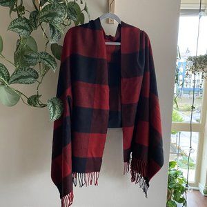 Madewell Red Check Scarf